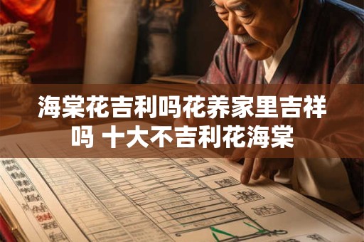 海棠花吉利吗花养家里吉祥吗 十大不吉利花海棠