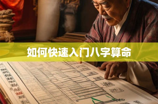 如何快速入门八字算命
