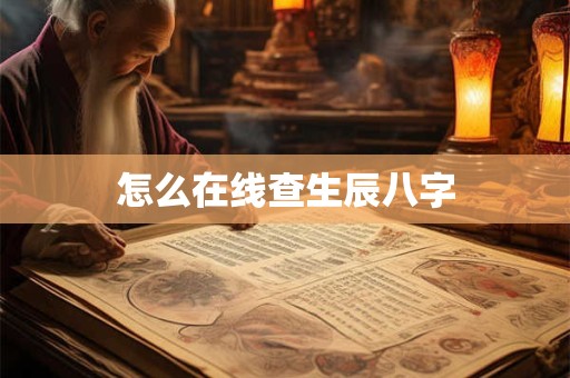 怎么在线查生辰八字