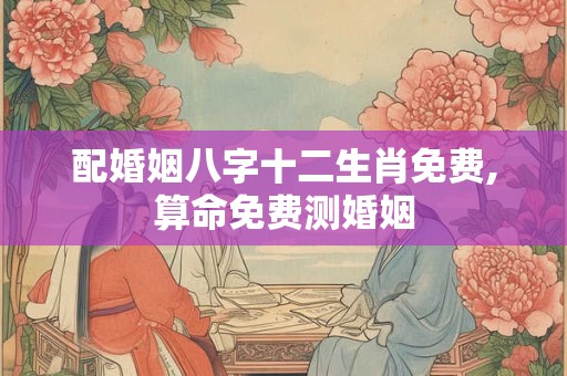 配婚姻八字十二生肖免费,算命免费测婚姻