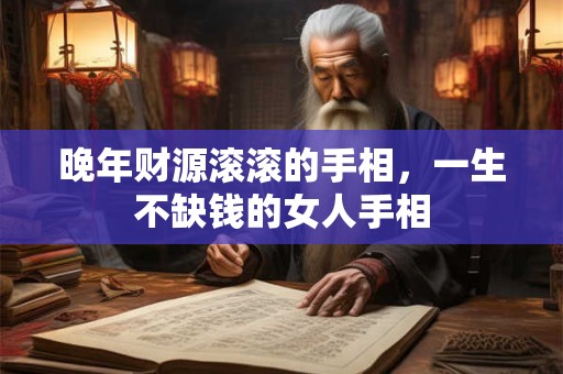 晚年财源滚滚的手相，一生不缺钱的女人手相