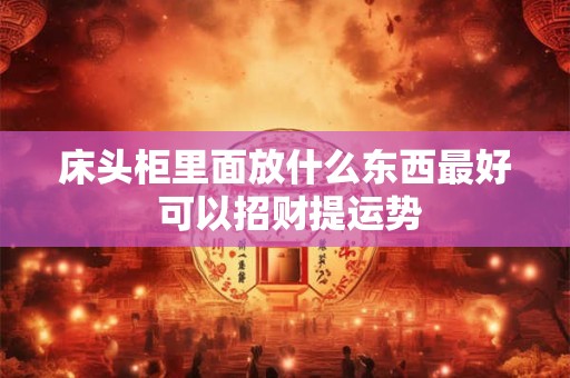 床头柜里面放什么东西最好 可以招财提运势
