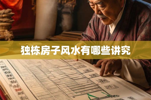 独栋房子风水有哪些讲究