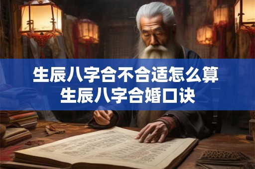 生辰八字合不合适怎么算 生辰八字合婚口诀