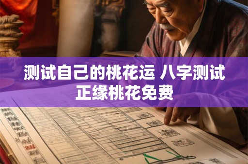 测试自己的桃花运 八字测试正缘桃花免费