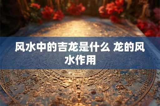 风水中的吉龙是什么 龙的风水作用