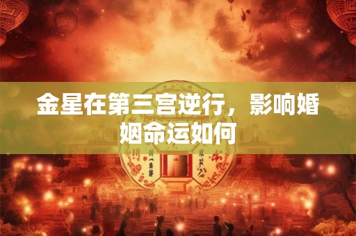 金星在第三宫逆行，影响婚姻命运如何