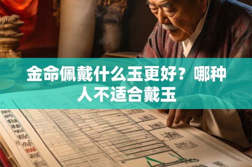 金命佩戴什么玉更好？哪种人不适合戴玉