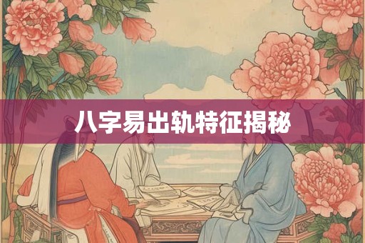 八字易出轨特征揭秘