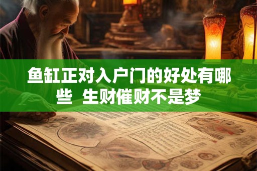 鱼缸正对入户门的好处有哪些  生财催财不是梦