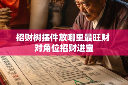 招财树摆件放哪里最旺财 对角位招财进宝