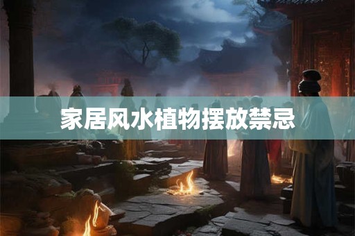 家居风水植物摆放禁忌