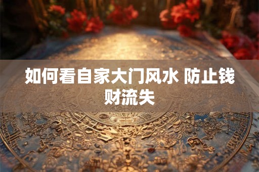 如何看自家大门风水 防止钱财流失