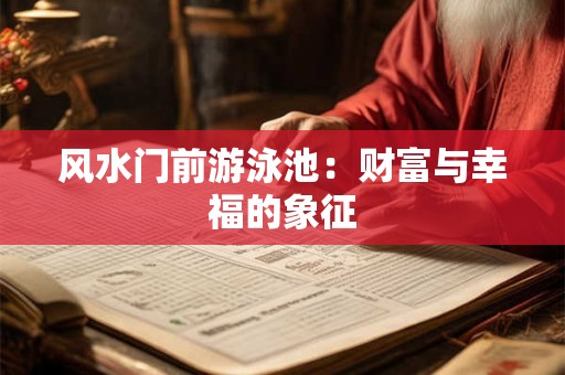 风水门前游泳池：财富与幸福的象征