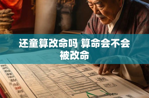 还童算改命吗 算命会不会被改命