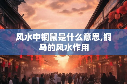 风水中铜鼠是什么意思,铜马的风水作用