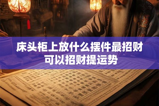 床头柜上放什么摆件最招财 可以招财提运势