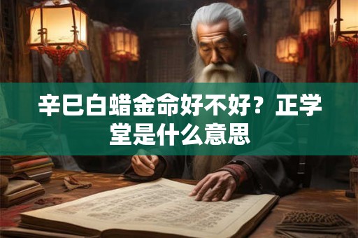 辛巳白蜡金命好不好？正学堂是什么意思