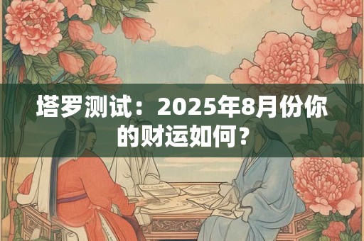 塔罗测试：2025年8月份你的财运如何？