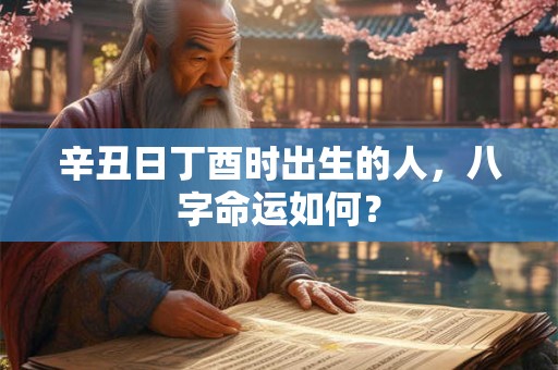 辛丑日丁酉时出生的人，八字命运如何？