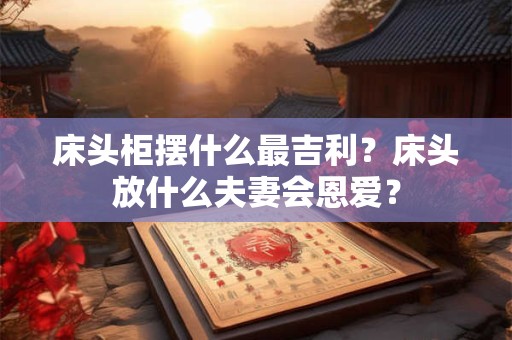 详细阅读:床头柜摆什么最吉利?床头放什么夫妻会恩爱? 床头柜摆什么最吉利?床头放什么夫妻会恩爱?