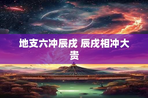 地支六冲辰戌 辰戌相冲大贵