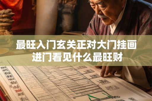最旺入门玄关正对大门挂画 进门看见什么最旺财
