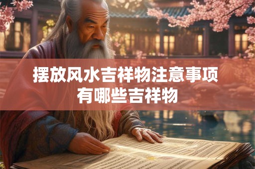 摆放风水吉祥物注意事项 有哪些吉祥物