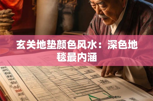 玄关地垫颜色风水：深色地毯最内涵