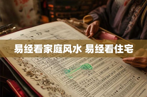 易经看家庭风水 易经看住宅