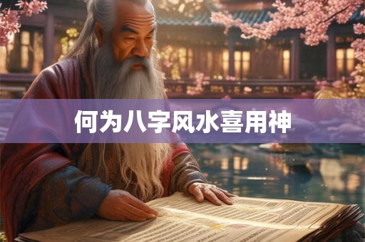何为八字风水喜用神