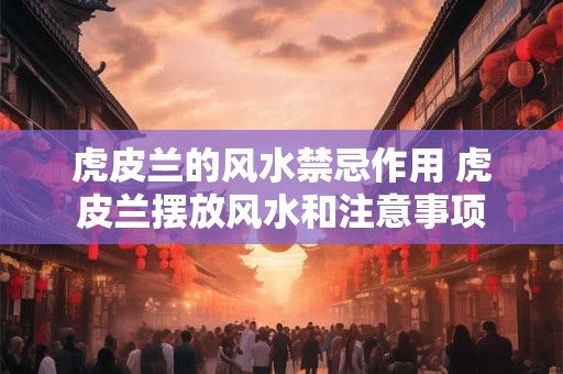 虎皮兰的风水禁忌作用 虎皮兰摆放风水和注意事项