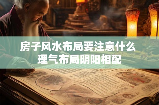 房子风水布局要注意什么 理气布局阴阳相配