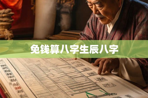 免钱算八字生辰八字