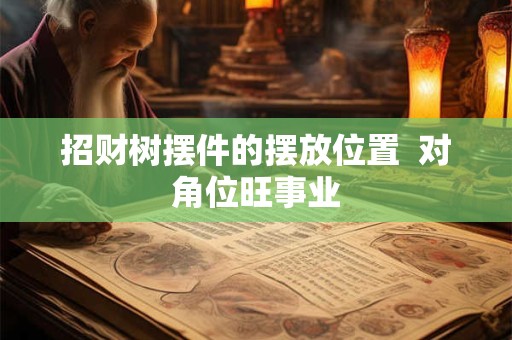 招财树摆件的摆放位置  对角位旺事业