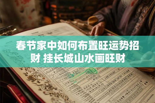 春节家中如何布置旺运势招财 挂长城山水画旺财