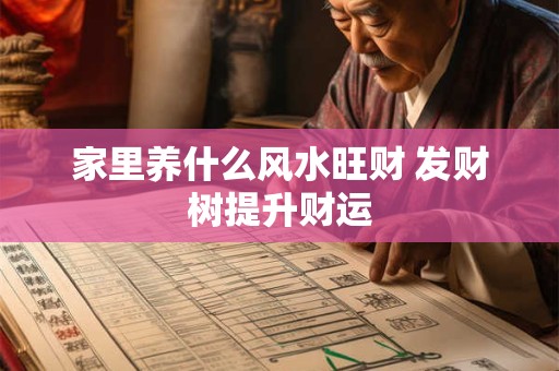 家里养什么风水旺财 发财树提升财运
