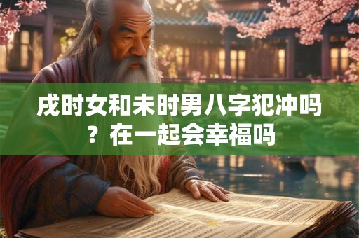 戌时女和未时男八字犯冲吗？在一起会幸福吗