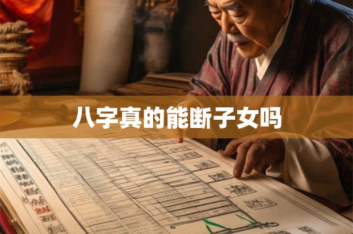 八字真的能断子女吗