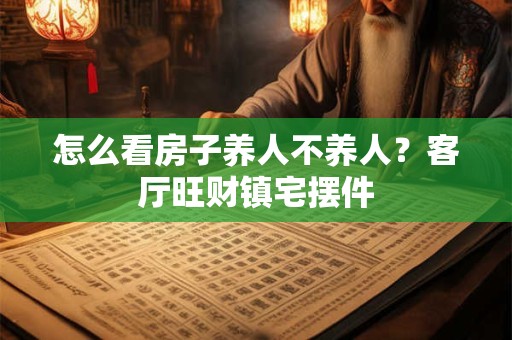怎么看房子养人不养人？客厅旺财镇宅摆件