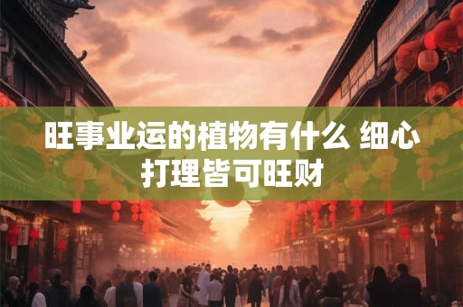 旺事业运的植物有什么 细心打理皆可旺财