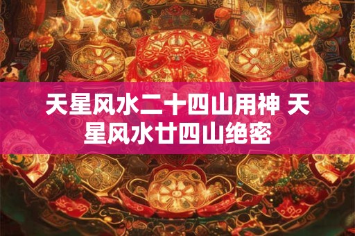 天星风水二十四山用神 天星风水廿四山绝密 天星风水二十四山用神 天星风水廿四山绝密