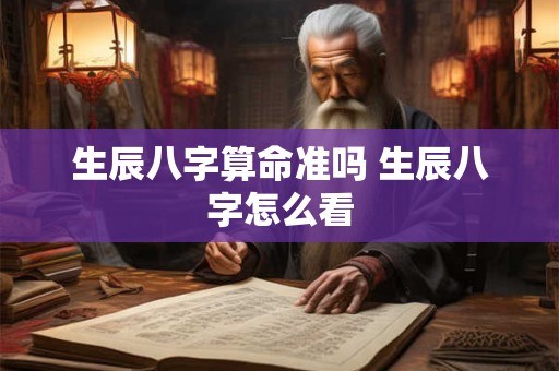 生辰八字算命准吗 生辰八字怎么看