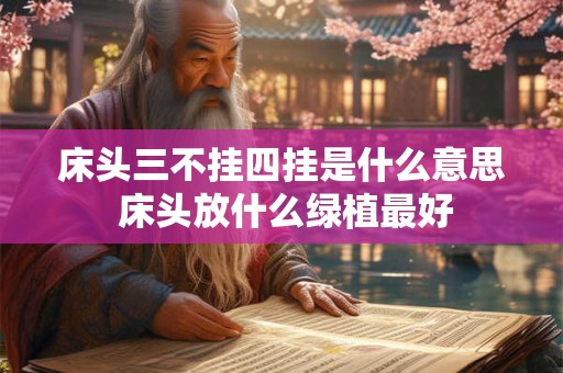 详细阅读:床头三不挂四挂是什么意思 床头放什么绿植最好 床头三不挂四挂是什么意思 床头放什么绿植最好