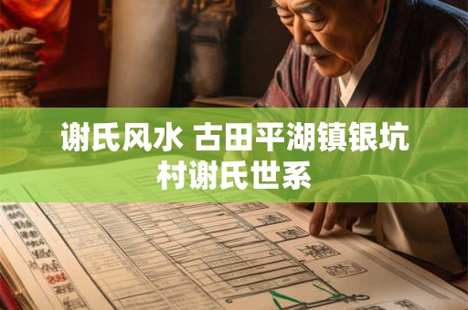 谢氏风水 古田平湖镇银坑村谢氏世系