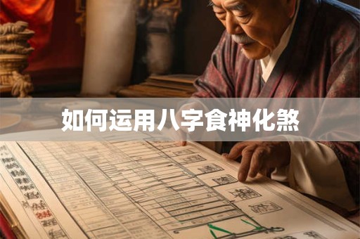 如何运用八字食神化煞