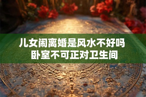 儿女闹离婚是风水不好吗  卧室不可正对卫生间