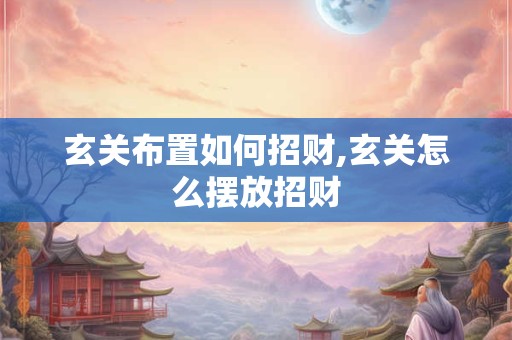 玄关布置如何招财,玄关怎么摆放招财