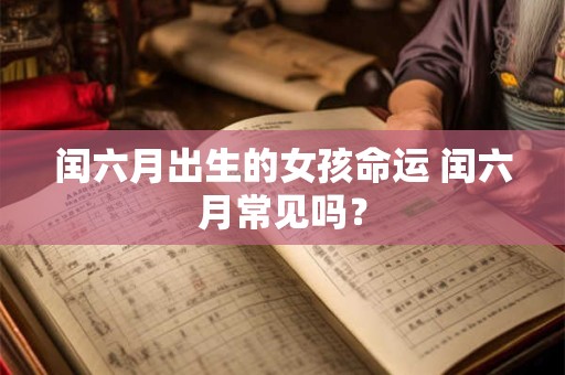 闰六月出生的女孩命运 闰六月常见吗？