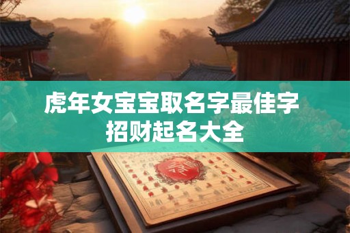 虎年女宝宝取名字最佳字 招财起名大全